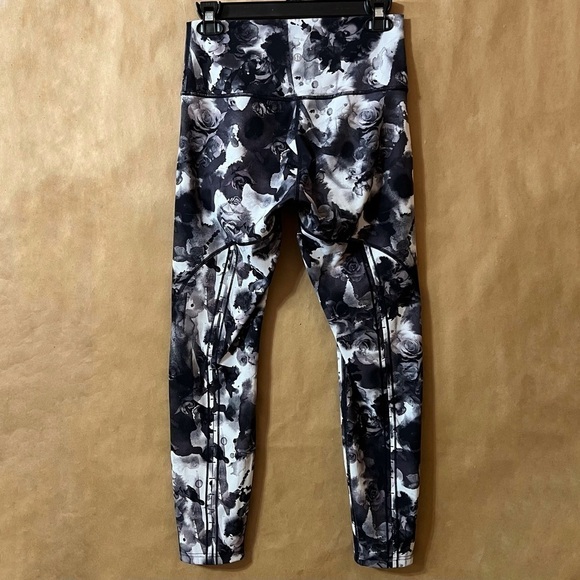 Lululemon | High Times Pant (Peek) Leggings Obscurred Black Dusty Mauve Size 8 - Picture 7 of 15